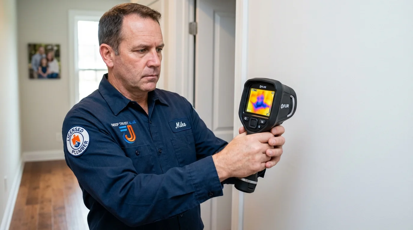 Thermal imaging leak detection by Johns Plumbing LLC in Jefferson City